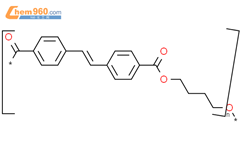(E)​-聚(氧基-​1.​4-​丁二酰氧羰基​-​1,​4-​亚苯基-​1.​2-​乙烯基-​1,​4-​亚苯基羰基)​结构式图片|96892-13-6结构式图片
