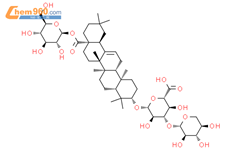 地肤子皂苷Ic-28-O-葡萄糖酯结构式图片|96990-19-1结构式图片