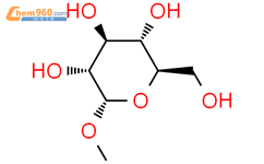α-甲基葡萄糖甙结构式图片|97-30-3结构式图片