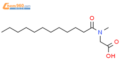 N-十二烷酰基肌氨酸结构式图片|97-78-9结构式图片