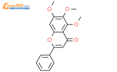 5,6,7三甲氧基黄酮结构式图片|973-67-1结构式图片