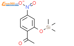 1-[4-Nitro-2-[(trimethylsilyl)oxy]phenyl]ethanone结构式图片|97389-62-3结构式图片