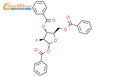 2-脱氧-2-氟-三苯甲酰基-α-D-阿垃伯呋喃糖结构式图片|97614-43-2结构式图片