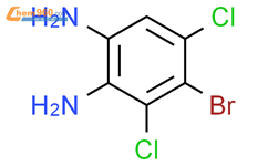 4-溴-3,5-二氯苯-1,2-二胺结构式图片|98138-54-6结构式图片