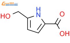 5-(羟基甲基)-吡咯-2-羧酸结构式图片|98140-76-2结构式图片