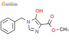 1-苄基-4-碳甲氧基-5-羟基咪唑结构式图片|98832-66-7结构式图片