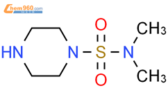 N,N-二甲基-1-哌嗪磺酰胺结构式图片|98961-97-8结构式图片