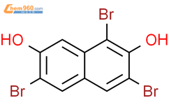 1,3,6-tribromo-2,7-dihydroxynaphthalene结构式图片|98994-89-9结构式图片