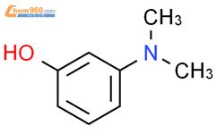 N,N-二甲基间羟基苯胺结构式图片|99-07-0结构式图片