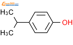 4-异丙基苯酚结构式图片|99-89-8结构式图片