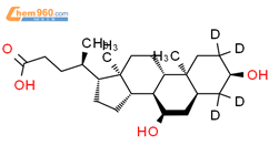 鹅去氧胆酸-D4氘代结构式图片|99102-69-9结构式图片