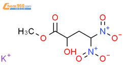 Butanoic acid,2-hydroxy-4,4-dinitro-, methyl ester, potassium salt (1:1)