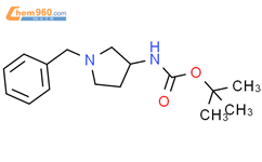 (R)-1-苄基-3-(叔丁氧羰基氨基)吡咯烷结构式图片|99735-30-5结构式图片