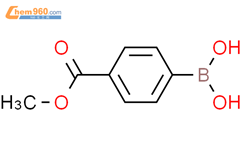 4-甲氧羰基苯硼酸结构式图片|99768-12-4结构式图片