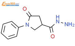 5-Oxo-1-phenylpyrrolidine-3-carbohydrazide结构式图片|99857-37-1结构式图片