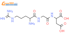 精氨酰-甘氨酰-天冬氨酸结构式图片|99896-85-2结构式图片
