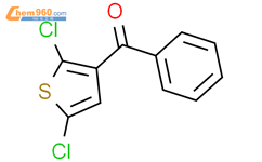 (2,5-Dichlorothiophen-3-yl)(phenyl)methanone结构式图片|99971-87-6结构式图片
