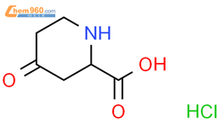 4-氧代哌啶-2-羧酸盐酸盐结构式图片|99979-55-2结构式图片