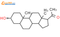 孕烷醇酮标准品结构式图片|128-20-1结构式图片