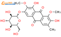 橙黄决明素-6-O-葡萄糖苷结构式图片|129025-96-3结构式图片
