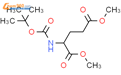 Boc-L-谷氨酸二甲脂结构式图片|59279-60-6结构式图片