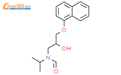 N-[2-羟基-3-(1-萘氧基)丙基】-N-(1-甲基乙基)甲酰胺结构式图片|77252-87-0结构式图片