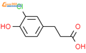 3-氯-4-羟基苯丙酸结构式图片|79669-18-4结构式图片