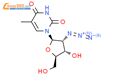2''-叠氮-2''-脱氧-5-甲基尿苷结构式图片|97748-75-9结构式图片