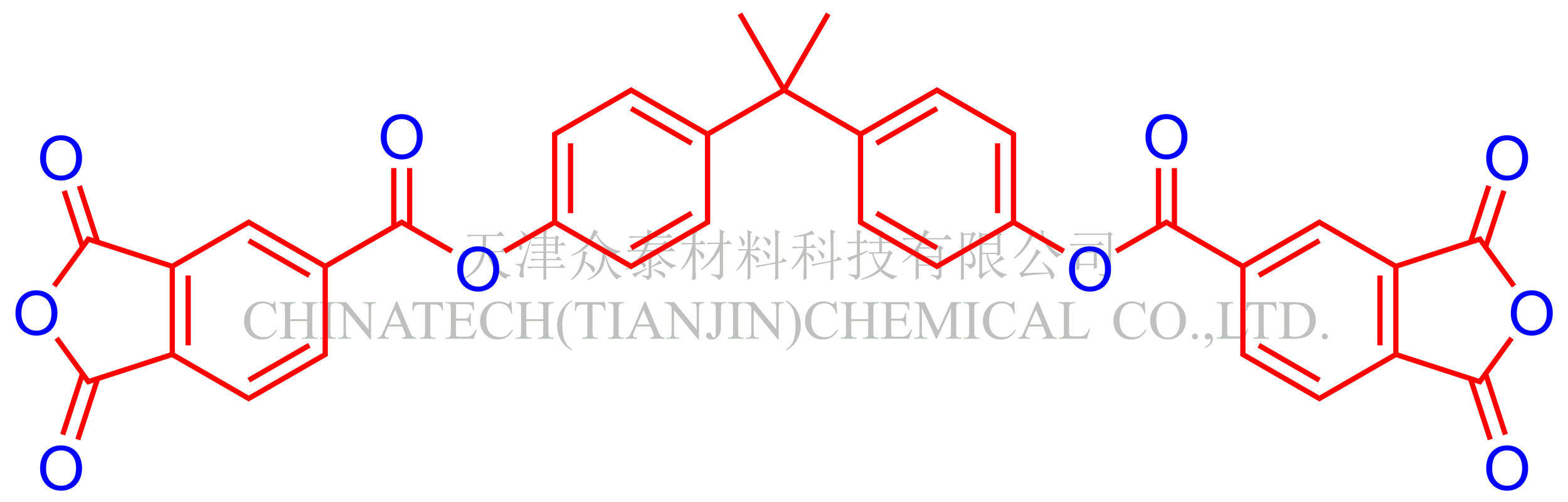 5-异苯并呋喃甲酸1,3-二氢-1,3-二氧基- 5,5'-[(1-甲基亚乙基)二4,1-苯烯]酯（BPEDA）