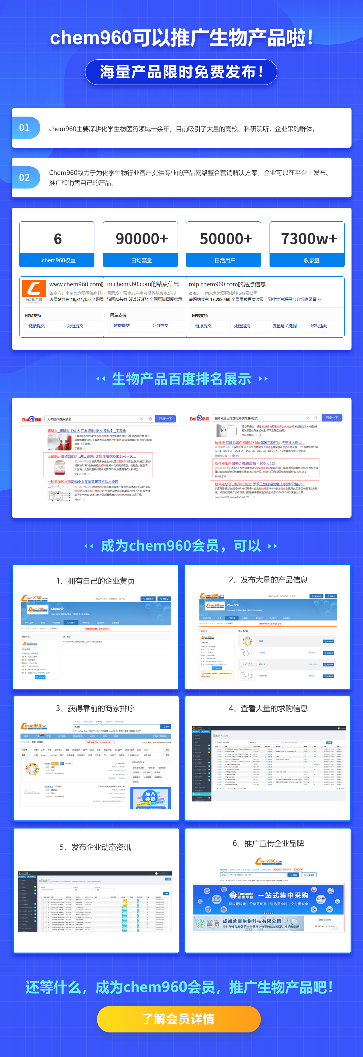 注册福利限时享，生物产品等您来推广！