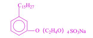 腰果酚聚氧乙烯（4）醚硫酸钠