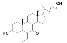 6a-乙基-7-氧代胆烷-24-醇结构式图片|结构式图片