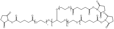 八臂聚乙二醇琥珀酰亚胺戊二酸脂结构式图片|结构式图片