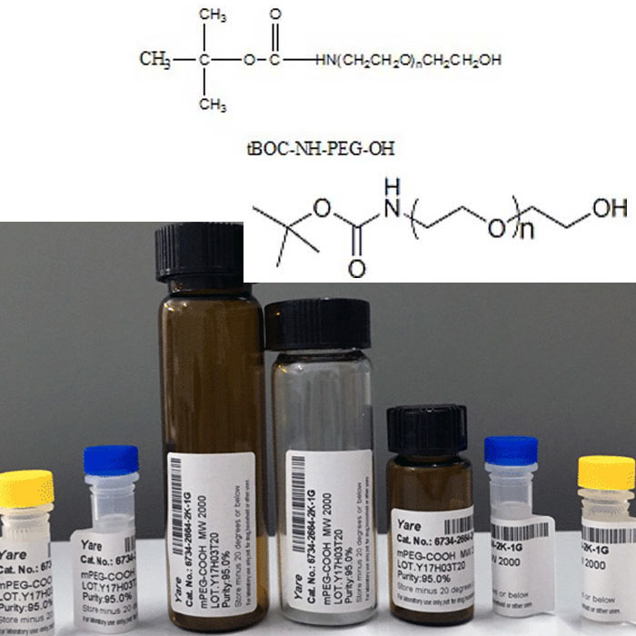 Boc-NH-PEG-OH 叔丁氧羰基亚胺基聚乙二醇结构式图片|结构式图片