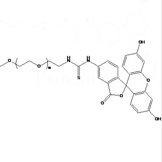 mPEG-Fluoresein  MPEG-FITC  甲氧基PEG荧光素结构式图片|结构式图片