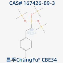 (CAS:167426-89-3)CHLOROMETHYLPHENETHYLTRIS(TRIMETHYLSILOXY)SILANE, mixed m,p; α-, β- isomers