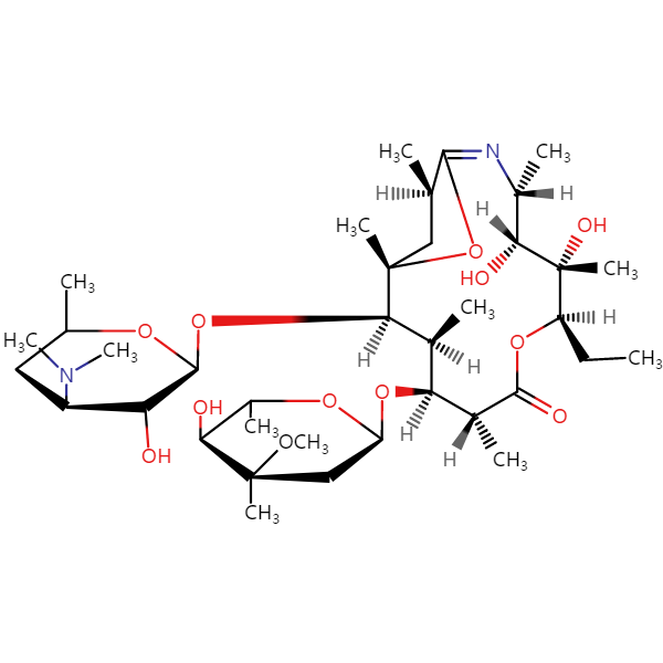 红霉素A 6,9-亚胺醚结构式图片|结构式图片
