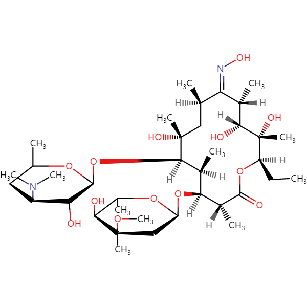 红霉素Z肟结构式图片|结构式图片