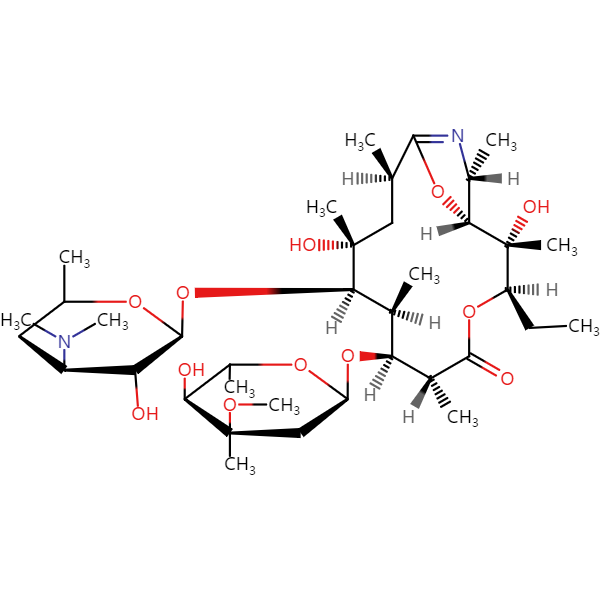 红霉素A 9,11-亚胺醚结构式图片|结构式图片