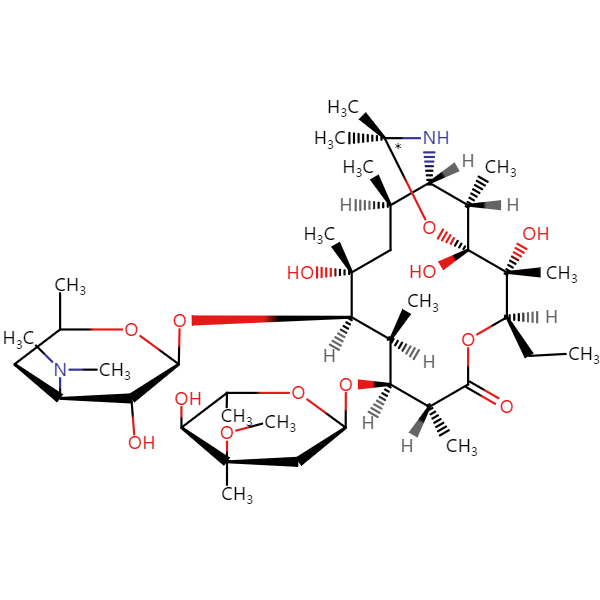 地红霉素EP杂质E结构式图片|结构式图片