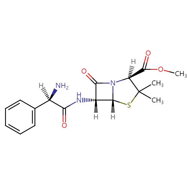 氨苄西林甲酯化结构式图片|结构式图片