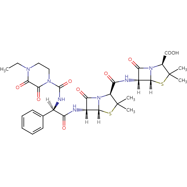 哌拉西林双母核结构式图片|结构式图片