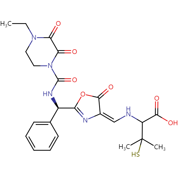 哌拉西林烯酸结构式图片|结构式图片