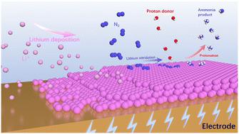 Lithium-mediated electrochemical dinitrogen reduction reaction