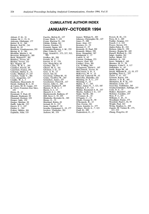 Cumulative author index