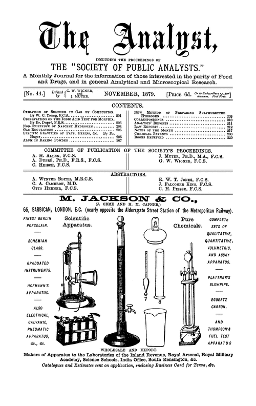 Contents pages