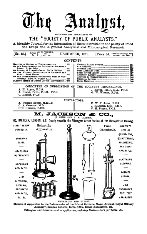 Contents pages