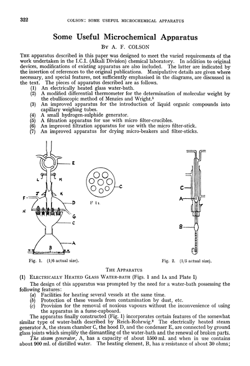 Some useful microchemical apparatus