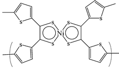 Graphical abstract: Thiophene-substituted nickel dithiolene complexes. Precursors for low band gap conjugated metallopolymers