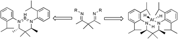 Graphical abstract: Borane and alane reductions of bulky N,N′-diaryl-1,3-diimines: structural characterization of products and intermediates in the diastereoselective synthesis of 1,3-diamines